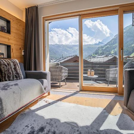 Moderne Wohnung Mit Ausblick Und Viel Sonne Церматт Экстерьер фото