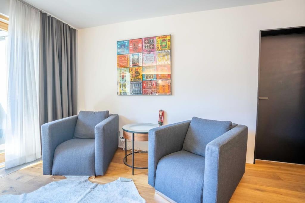 Moderne Wohnung Mit Ausblick Und Viel Sonne Церматт Экстерьер фото