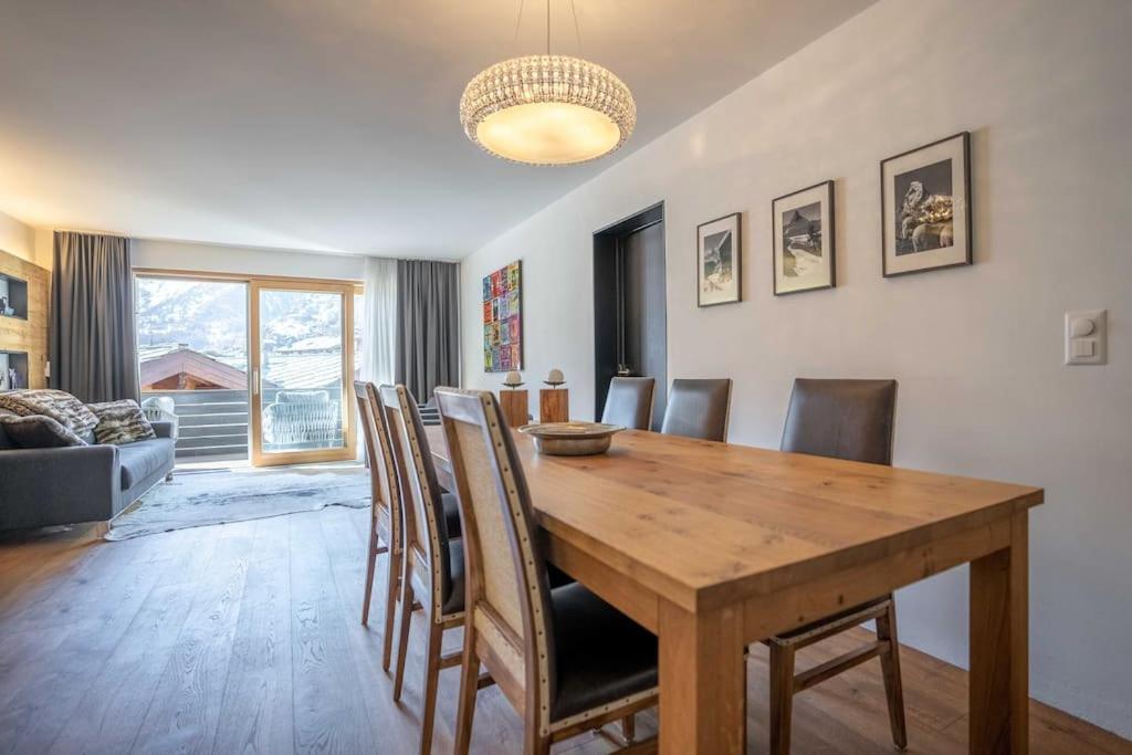Moderne Wohnung Mit Ausblick Und Viel Sonne Церматт Экстерьер фото